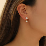 Load image into Gallery viewer, Luxe Crystal-Pearl Gold Earrings - Reet Pehal
