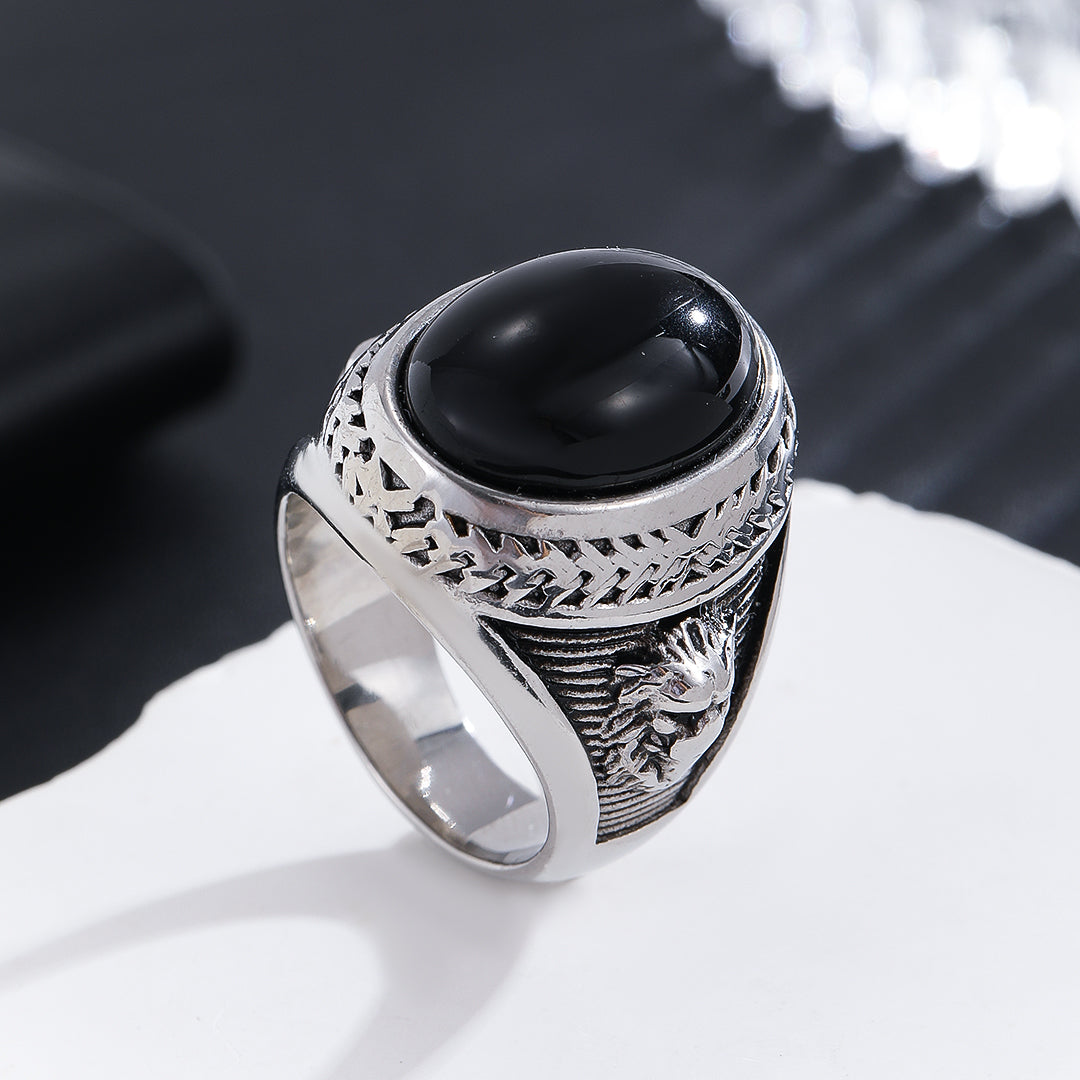 Mythic Scales Noir Ring