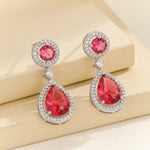 Load image into Gallery viewer, Glamorous Pink Serenade Drop Earrings - Reet Pehal
