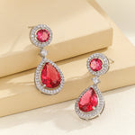 Load image into Gallery viewer, Glamorous Pink Serenade Drop Earrings - Reet Pehal
