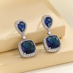 Load image into Gallery viewer, Glamorous Sapphire Serenade Drop Earrings - Reet Pehal
