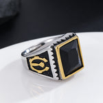 Load image into Gallery viewer, Splendid Blackstone Herald Ring
