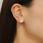 Load image into Gallery viewer, Glistening Gold Square Bliss Earrings - Reet Pehal
