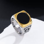 Load image into Gallery viewer, Exquisite black Tribal Sovereign Ring
