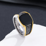 Load image into Gallery viewer, Exclusive Golden Midnight Inlay Ring
