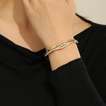 Load image into Gallery viewer, Sunset Serenade Gold Bangle - Reet Pehal
