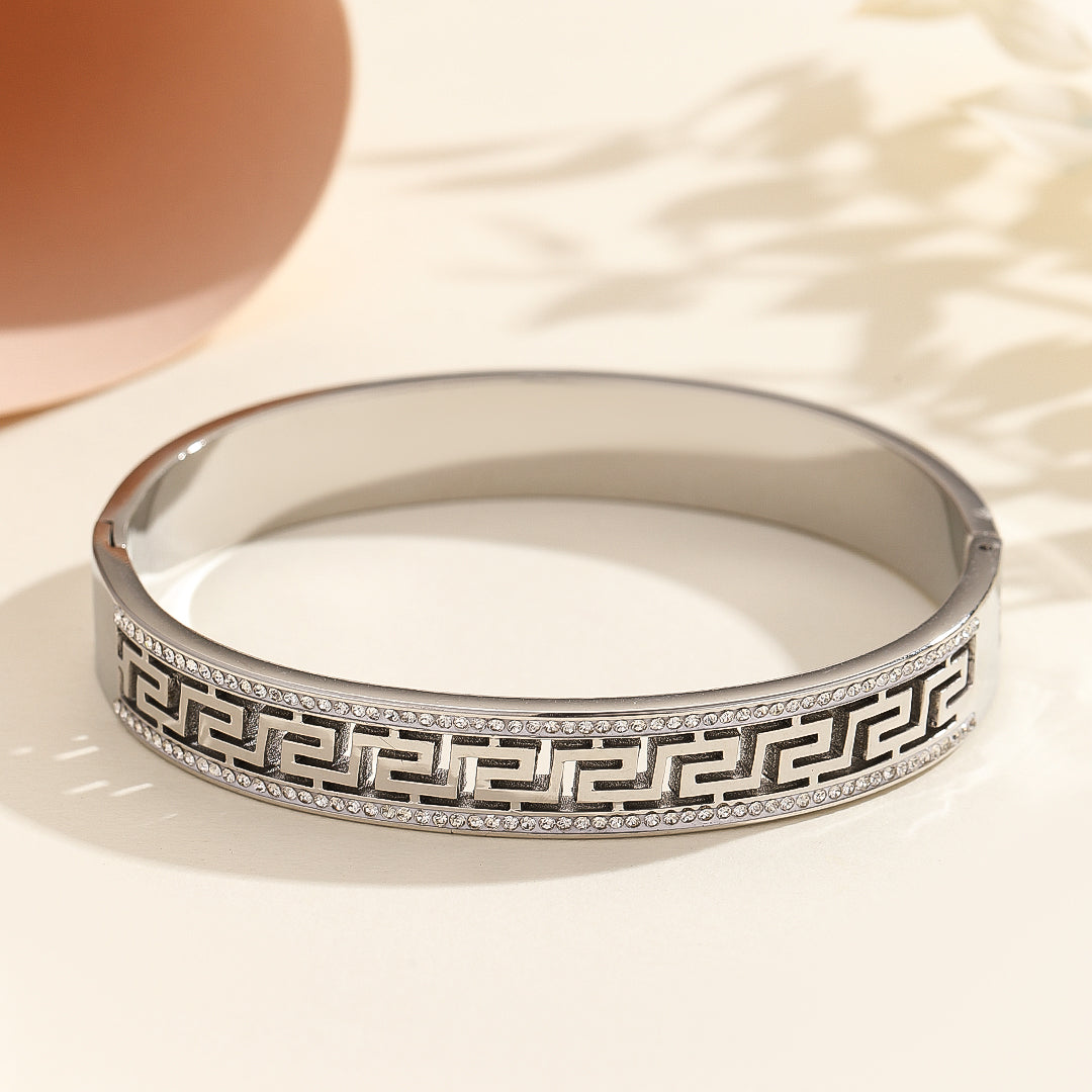 Sparkling Greek Harmony Cuff