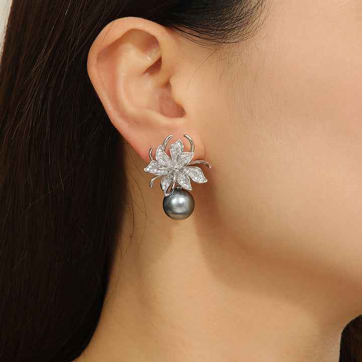 Enchanting Silver Blossom Burst Earrings - Reet Pehal