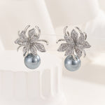 Load image into Gallery viewer, Enchanting Silver Blossom Burst Earrings - Reet Pehal
