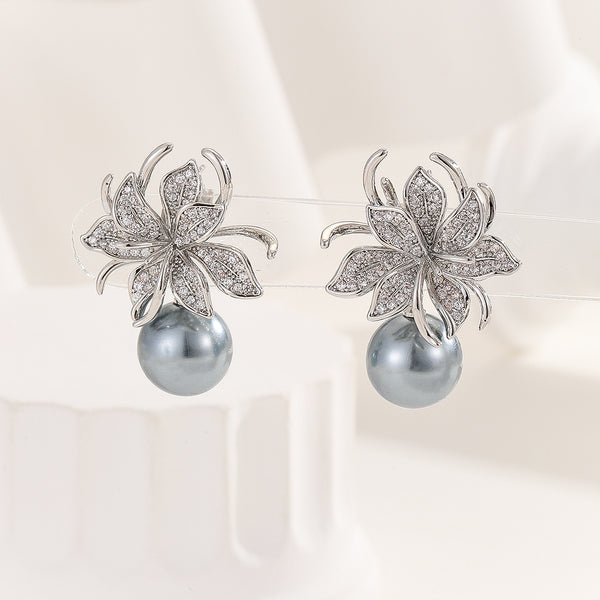 Enchanting Silver Blossom Burst Earrings - Reet Pehal