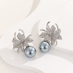 Load image into Gallery viewer, Enchanting Silver Blossom Burst Earrings - Reet Pehal
