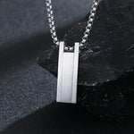 Load image into Gallery viewer, Sleek Silver Elegance Bar Locket
