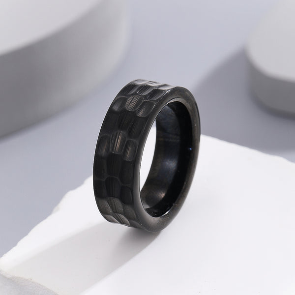 Breathtaking Carbon Accent Ring