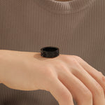 Load image into Gallery viewer, Breathtaking Carbon Accent Ring
