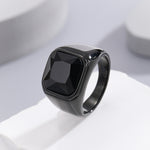 Load image into Gallery viewer, Striking Black Diamond Illusion Ring
