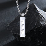 Load image into Gallery viewer, Classic Silver Greek Key Locket
