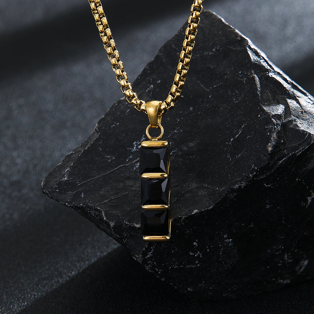 Contemporary Gold Ladder Locket