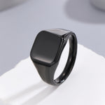 Load image into Gallery viewer, Edgy Black Monochrome Matrix Ring
