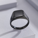 Load image into Gallery viewer, Edgy Black Monochrome Matrix Ring
