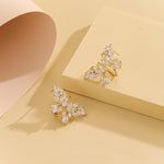 Load image into Gallery viewer, Cute Golden Butterfly Marquise Studs - Reet Pehal
