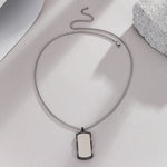 Load image into Gallery viewer, Classic Contrast Silver Locket
