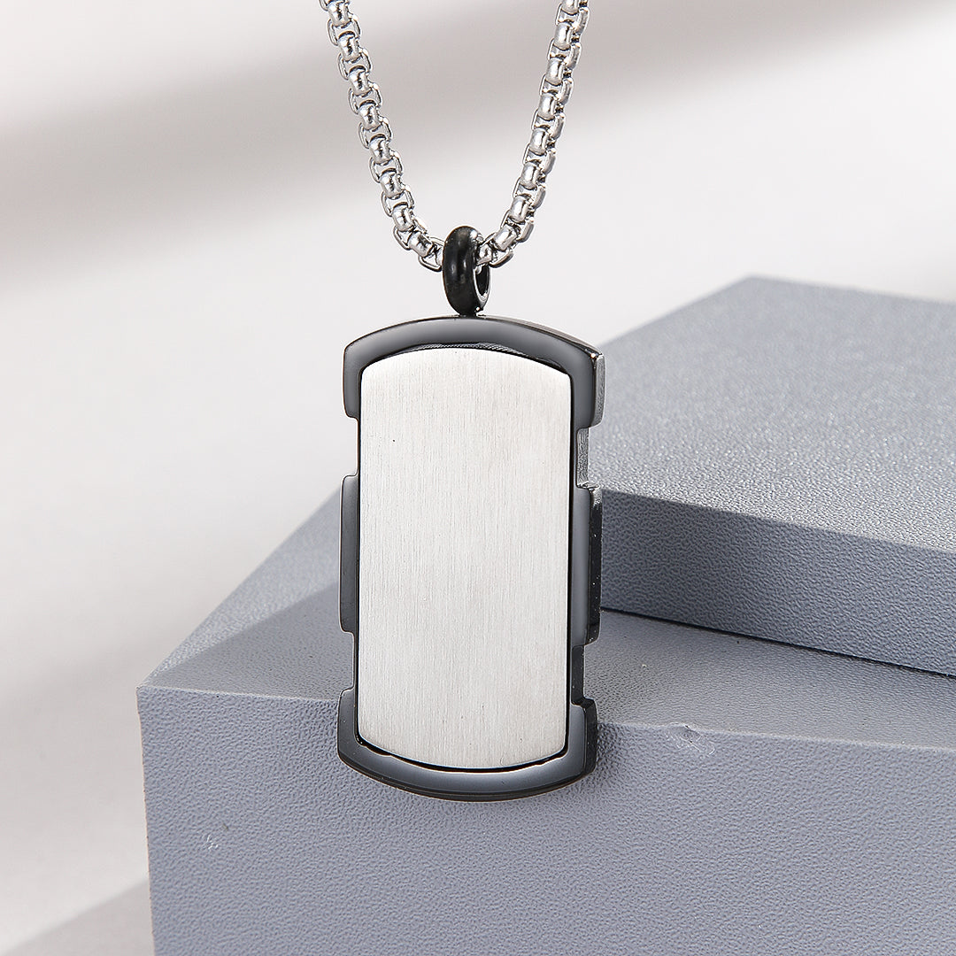 Classic Contrast Silver Locket