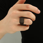 Load image into Gallery viewer, Refined Jet-Black Classic Ring
