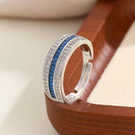 Load image into Gallery viewer, Luxe Diamond Sapphire Fusion Ring - Reet Pehal
