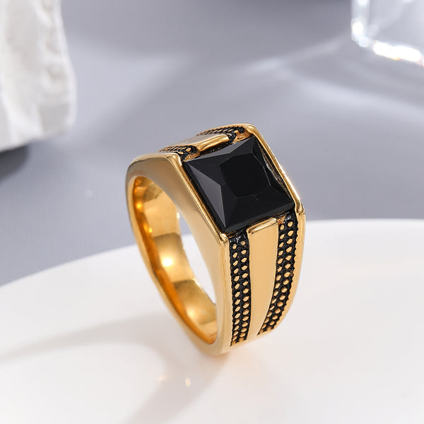 Stylish Geometric Gold Ring