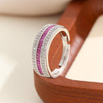 Load image into Gallery viewer, Luxe Diamond Pink Fusion Ring - Reet Pehal
