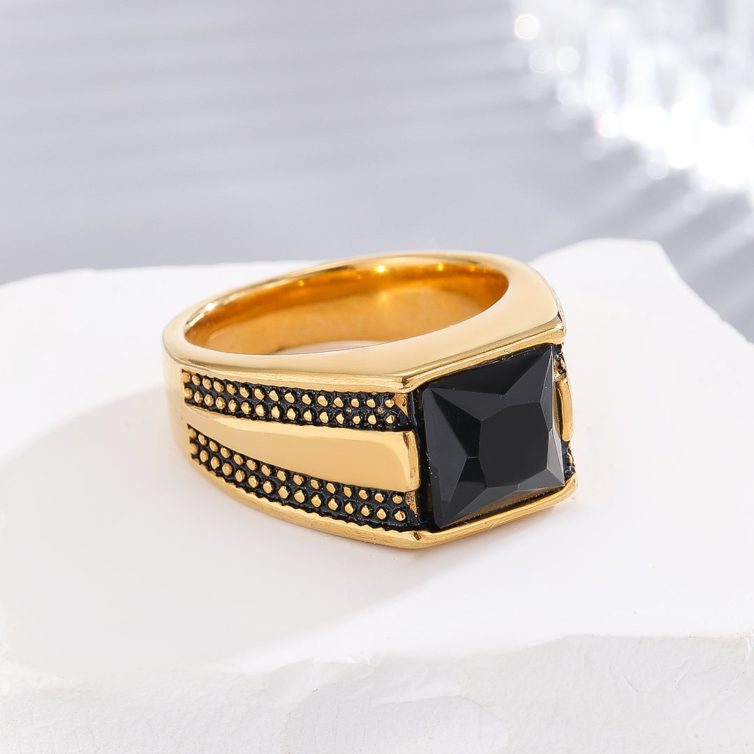 Stylish Geometric Gold Ring