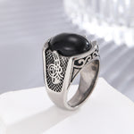 Load image into Gallery viewer, Melodic Silver Onyx Elegance Ring
