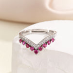 Load image into Gallery viewer, Timeless Tiara-Inspired Pink Ring - Reet Pehal
