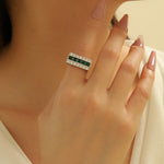 Load image into Gallery viewer, Modern Allure Emerald Gemstone Ring - Reet Pehal
