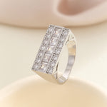 Load image into Gallery viewer, Modern Allure Silver Gemstone Ring - Reet Pehal
