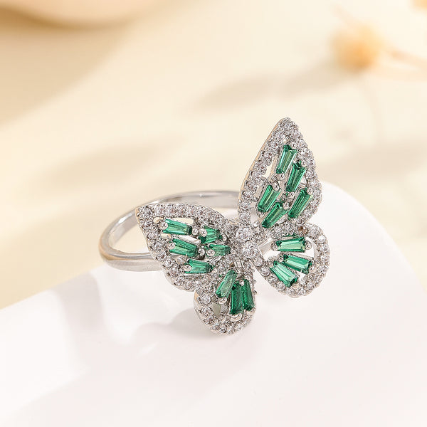 Attractive Green Wings Elegance Ring - Reet Pehal