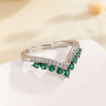 Load image into Gallery viewer, Timeless Tiara-Inspired Emerald Ring - Reet Pehal
