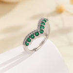 Load image into Gallery viewer, Timeless Tiara-Inspired Emerald Ring - Reet Pehal
