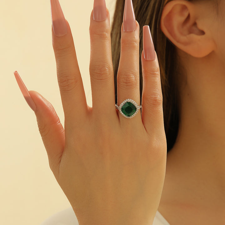 Stately Emerald Cushion-Cut Ring - Reet Pehal