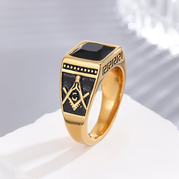 Antique Square Gold Legacy Ring