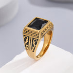 Load image into Gallery viewer, Fashionable Gold Midnight Maze Ring
