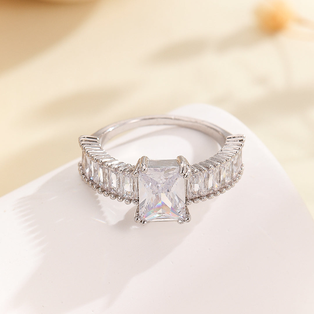 Deluxe Princess Cut Diamond Ring - Reet Pehal