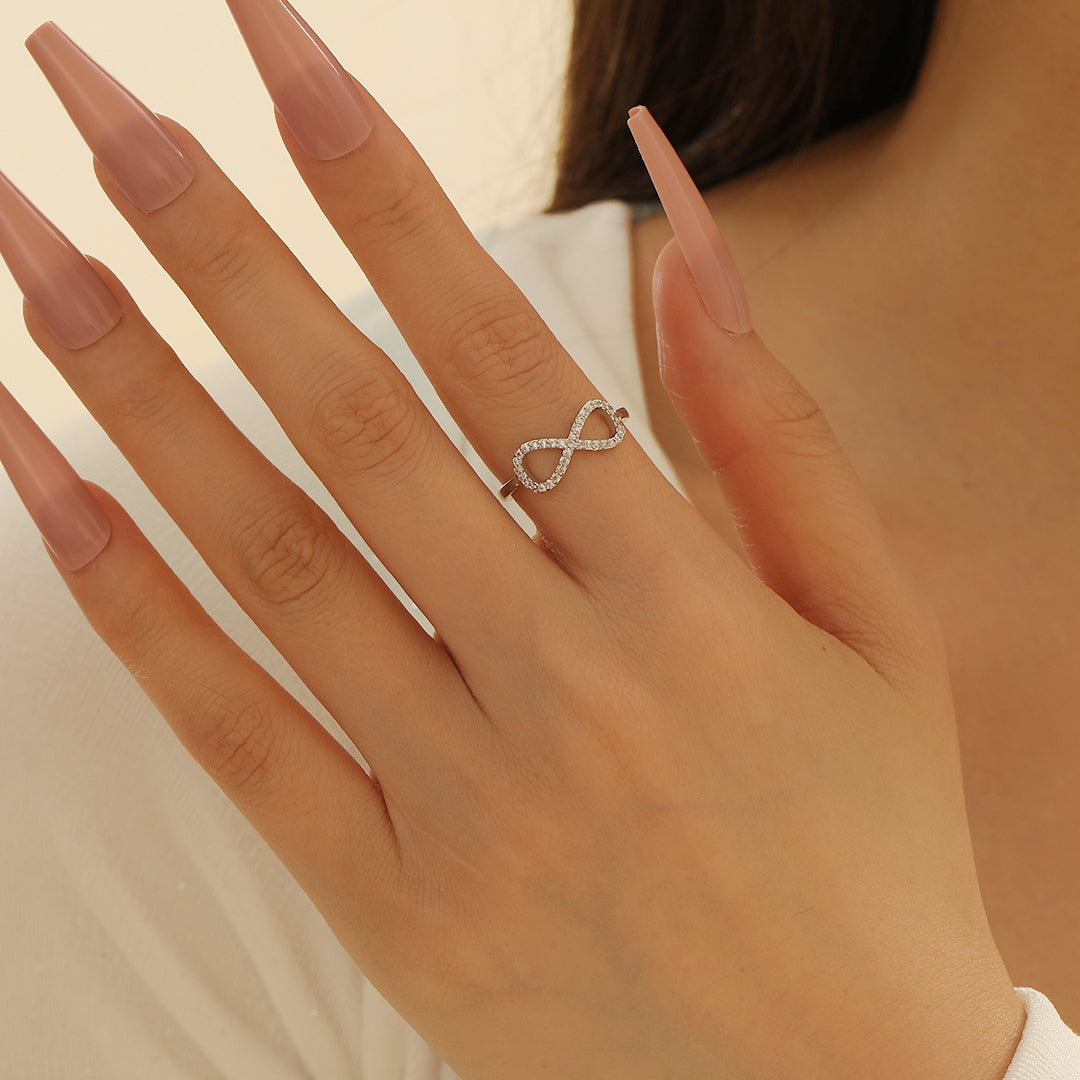 Gorgeous Diamond Infinity Symbol Ring - Reet Pehal