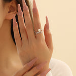 Load image into Gallery viewer, Marvelous Gem-Embellished Helix Pearl Ring - Reet Pehal
