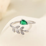 Load image into Gallery viewer, Pretty Green Leafy Radiance Ring - Reet Pehal
