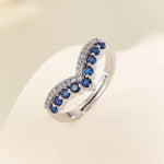 Load image into Gallery viewer, Timeless Tiara-Inspired Sapphire Ring - Reet Pehal
