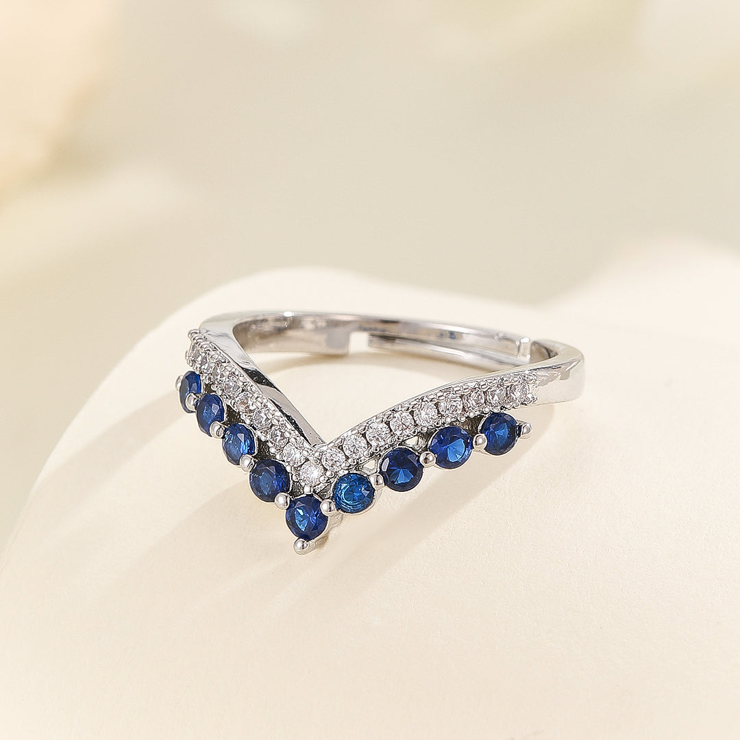 Timeless Tiara-Inspired Sapphire Ring - Reet Pehal