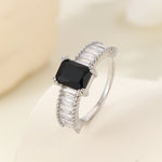 Load image into Gallery viewer, Deluxe Noir Princess Cut Diamond Ring - Reet Pehal
