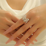 Load image into Gallery viewer, Attractive Diamond Wings Elegance Ring - Reet Pehal
