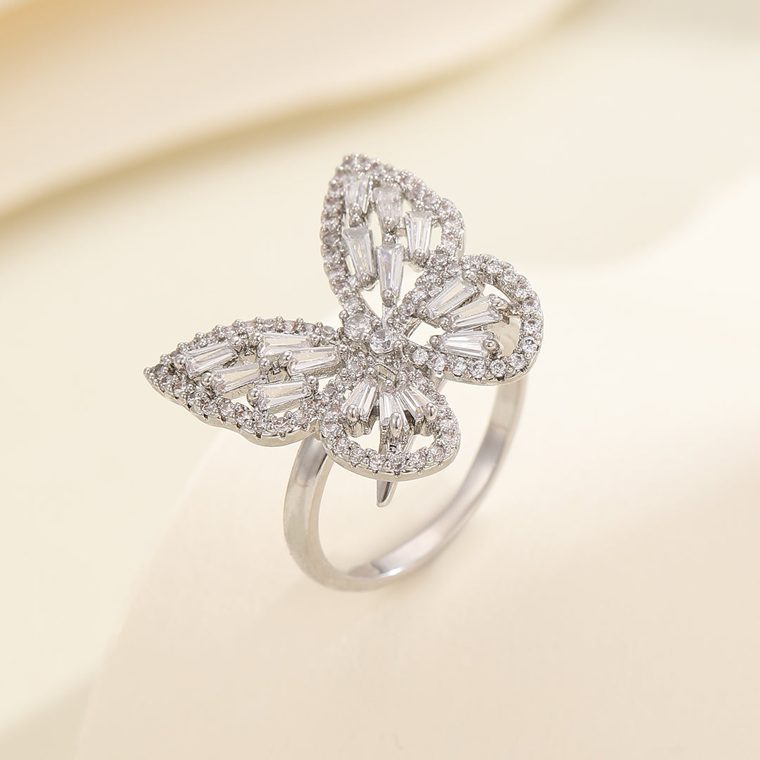 Attractive Diamond Wings Elegance Ring - Reet Pehal